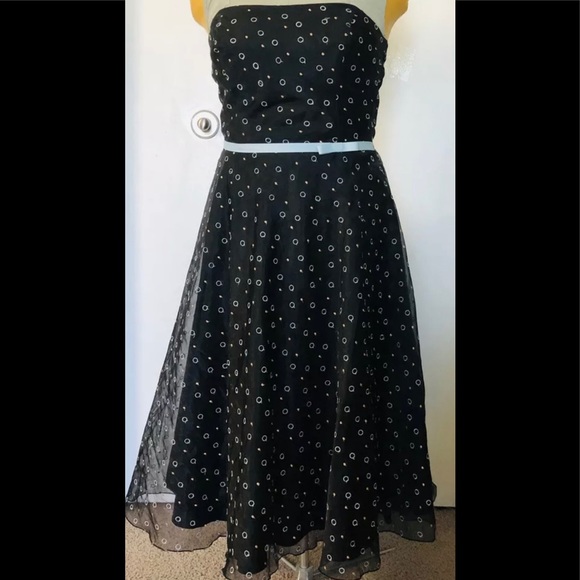 A.B.S Evening by Allen Schwartz Dress size 12 Formal party cocktails Strapless - Picture 2 of 13